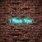 I Miss You Neon Sign