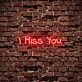 I Miss You Neon Sign