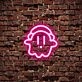 Little Ghost With Hat Neon Sign