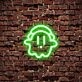 Little Ghost With Hat Neon Sign
