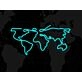 Travel Map World Map Neon Sign
