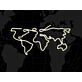 Travel Map World Map Neon Sign