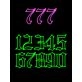 Gothic Style Numbers 1995 Neon Sign