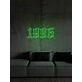 Gothic Style Numbers 1995 Neon Sign