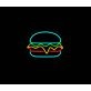Fast Food Burger Neon Sign