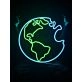 Earth Planet Neon Sign