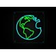 Earth Planet Neon Sign