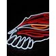Demon Mask Anime Neon Sign