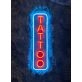 Vertical Tattoo Neon Sign