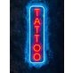 Vertical Tattoo Neon Sign