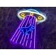 UFO Dinosaur Neon Sign