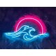 Sun Wave Sunrise Sunset Neon Sign