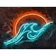 Sun Wave Sunrise Sunset Neon Sign