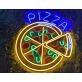 Pizza Slices Restaurant Neon Sign