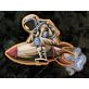 Moon Rider Astronaut Neon Sign
