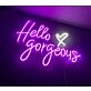 Hello Gorgeous Heart Neon Sign MNC42055