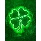 Four Leaf Clover Patricks Day Neon Sign