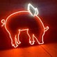 Flying Pig Neon Sign