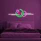 Galactic Moon and Planets Neon Sign