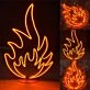 Fire Flame Neon Sign
