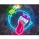 Champagne Mario Boo Neon Sign
