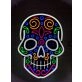 Calavera Skull Neon Sign