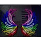 Angel Wings Colorful Neon Sign