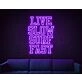 Live Slow Surf Fast Neon Sign