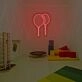 2 Balloons Neon Sign