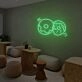 2 Donuts Neon Sign