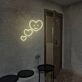 3 Hearts Smile Face Neon Sign