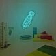 A Hole Astronaut Fly To The Moon Neon Sign