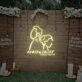 Back To Back Wedding Custom Neon Sign