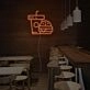 Cola And Humburger Setting Neon Sign
