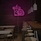 Cola And Humburger Setting Neon Sign