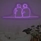Couple Sitting Together Neon Sign