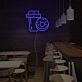Drinks And Dounts Neon Sign