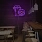 Drinks And Dounts Neon Sign