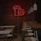 Drinks And Dounts Neon Sign