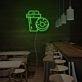 Drinks And Dounts Neon Sign