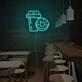 Drinks And Dounts Neon Sign