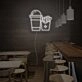 Drinks And Frenchfried Neon Sign