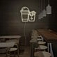 Drinks And Frenchfried Neon Sign