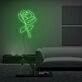 Handmade Roses Line Neon Sign