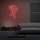 Handmade Roses Line Neon Sign