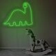 Herbivorous Dinosaurs Neon Sign For Childrens Room