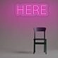 Here Neon Sign