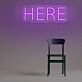 Here Neon Sign