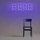 Here Neon Sign