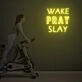 Wake Pray Slay Neon Sign Custom Neon Sign Lights Night Lamp Led Neon Sign Light For Home Party